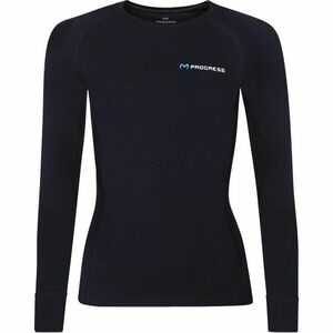 PROGRESS MT TDRZ Női merinó hosszú ujjú póló, fekete, méret kép
