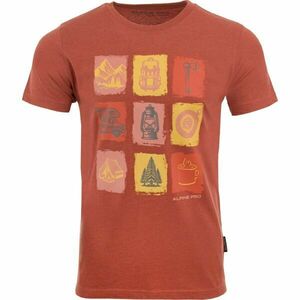 ALPINE PRO NEWEC Férfi póló, narancssárga, méret kép