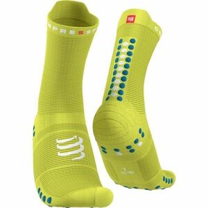 Compressport PRO RACING SOCK v4.0 RUN HIGH Futózokni, zöld, méret kép