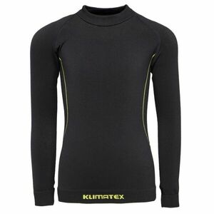Klimatex CHIKO SEAMLES Gyerek varrásmentes thermo felső, fekete, méret 140-146 kép