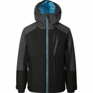 ALPINE PRO EDEFO Gyerek síkabát, fekete, méret 140-146 kép