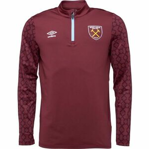Umbro WEST HAM HOME PRE MATCH MIDLAYER TOP Férfi sportpulóver, bordó, méret kép