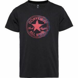 Converse STANDARD FIT CENTER FRONT CHUCK PATCH CORE TEE Uniszex póló, fekete, méret kép