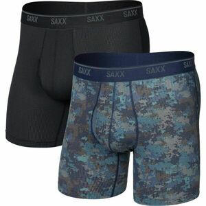 SAXX QUEST QUICK-DRY MESH BOXER BRIEF FLY 2PK Funkcionális boxeralsó, fekete, méret kép