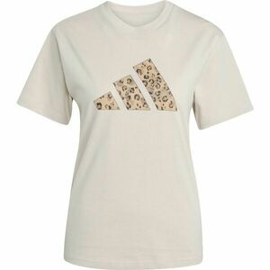 adidas ANIMAL TEE W Női póló, bézs, méret kép