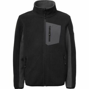 Lewro ONEY Gyerek fleece pulóver, fekete, méret 128-134 kép