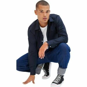 GAP POPLIN Férfi ing, sötétkék, méret kép