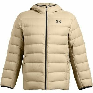 Under Armour LEGEND DOWN HOODED Férfi dzseki, bézs, méret kép