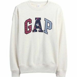 GAP HERITAGE CREW Női pulóver, fehér, méret kép