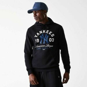 New Era NEW YORK YANKEES MLB WORDMARK HOODIE Férfi pulóver, fekete, méret kép