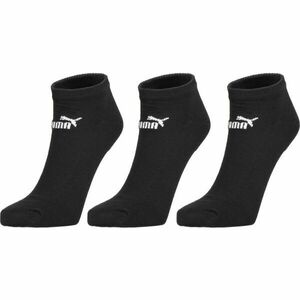 Puma ELEMENTS UNISEX PLAIN SNEAKER 3P Uniszex zokni, fekete, méret 43-46 kép
