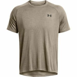 Under Armour TECH TEXTURED Férfi póló, barna, méret M kép