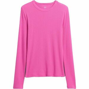 GAP V-FAST LS ESSENTIAL RIB TEE Női póló, rózsaszín, méret kép