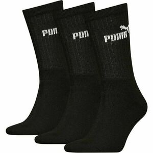 Puma ELEMENTS UNISEX CREW SOCK 3P Zokni szett, fekete, méret 43-46 kép