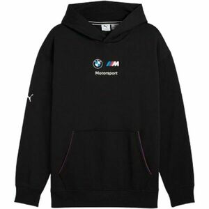 Puma BMW M MOTORSPORT ESSENTIALS+ HOODIE FLEECE Férfi pulóver, fekete, méret kép