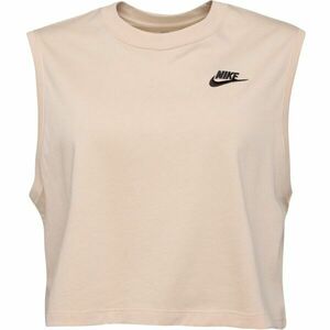 Nike SPORTSWEAR CLUB Női top, bézs, méret kép