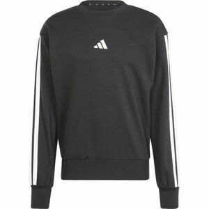 adidas 3-STRIPES FT SWEET Férfi pulóver, fekete, méret XXL kép
