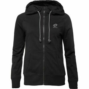 Lotto SMART OG FULL-ZIP HOODIE Női pulóver, fekete, méret kép