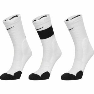 Nike Y NK ELITE CREW 3PR Gyerek zokni, fehér, méret kép