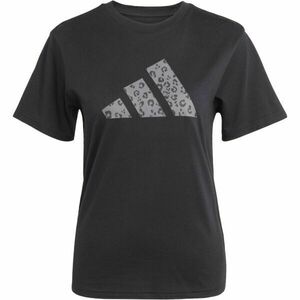 adidas ANIMAL TEE W Női póló, fekete, méret kép