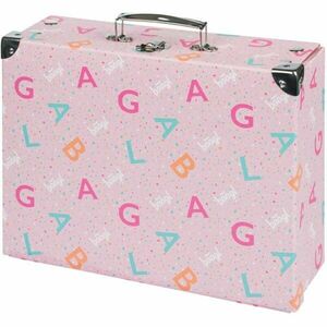 BAAGL LOGO Összehajtható laminált karton kisbőrönd, rózsaszín, méret kép