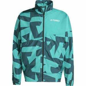 adidas TERREX MULTI PRINTED Férfi széldzseki, zöld, méret kép