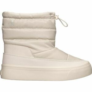 Calvin Klein VULC FLATF SNOWBOOT NYLON MIX MG Bokáig érő cipő, bézs, méret kép