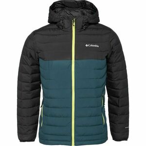 Columbia POWDER LITE HOODED JACKET Férfi télikabát, sötétzöld, méret kép