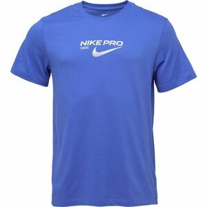 Nike DRI-FIT TEE PRO TRAINING M Férfi sportpóló, kék, méret XXL kép