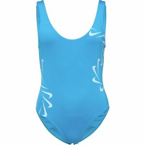 Nike MULTI LOGO Női egyrészes fürdőruha, kék, méret kép