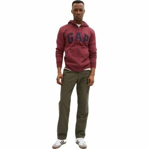 GAP V-HERITAGE Férfi pulóver, bordó, méret kép