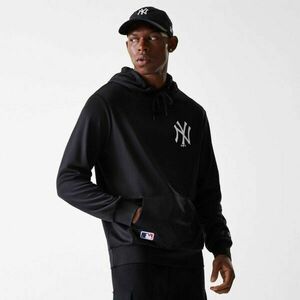 New Era NEW YORK YANKEES MLB ESSENTIALS HOODIE Férfi pulóver, fekete, méret kép