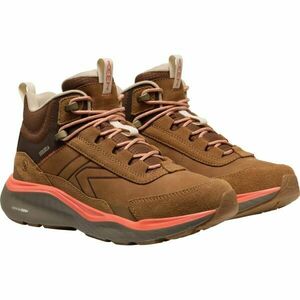 Keen LEIKI LEATHER MID WP Női túracipő, barna, méret 38 kép