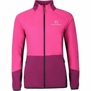 PROGRESS ERIKA HYBRID MIDLAYER Női hibrid pulóver merinóval, rózsaszín, méret kép