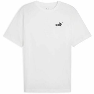 Puma ESSENTIALS RELAXED SMALL NO 1 LOGO TEE Férfi póló, fehér, méret kép