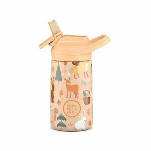 COOL BOTTLES KIDDIE WOODLAND BUDDIES 3D 350 ML Gyerek termoszpalack, barna, méret 350 ML kép