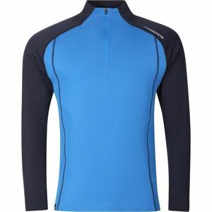 PROGRESS BREAKOUT Férfi merinó garbó rövid cipzárral, kék, méret kép