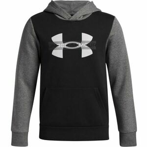 Under Armour RIVAL FLEECE COLORBLOCK Fiú pulóver, fekete, méret L kép