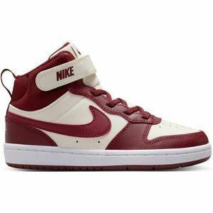 Nike COURT BOROUGH MID 2 Gyerekcipő, bordó, méret 33.5 kép