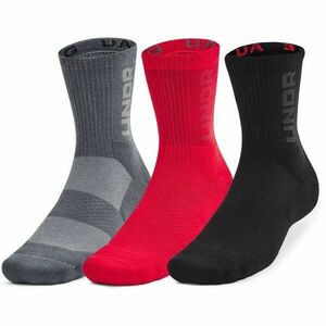 Under Armour 3-MAKER MID-CREW 3PK Uniszex zokni, szürke, méret kép
