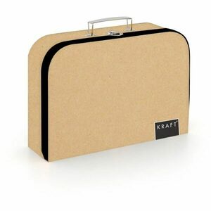 Oxybag 34 CM KRAFT NATURE Karton kisbőrönd rajzeszközök tárolására, bézs, méret kép