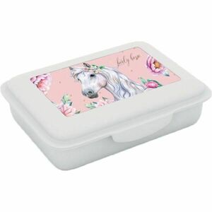 Oxybag HORSE ROMANTIC Műanyag uzsonnásdoboz gyerekeknek, fehér, méret kép
