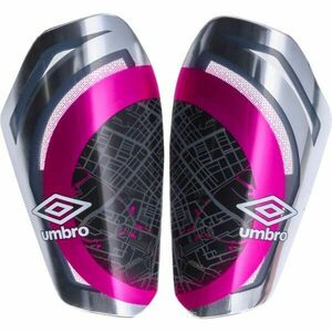 Umbro NEO PRO TECTA II GUARD W/SLEEVE Futball lábszárvédő, szürke, méret kép
