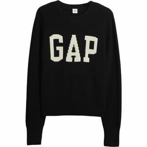 GAP V-FRCH- LOGO SWEATER Női pulóver, fekete, méret kép