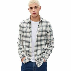 GAP FA23 LS MIDWEIGHT FLANNEL Férfi ing, fehér, méret kép
