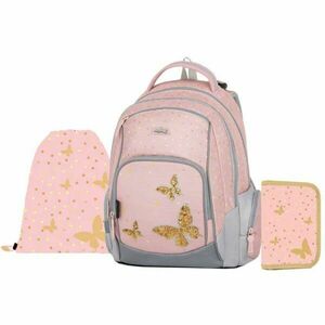 Oxybag GO BUTTERFLY Iskolai szett, rózsaszín, méret kép