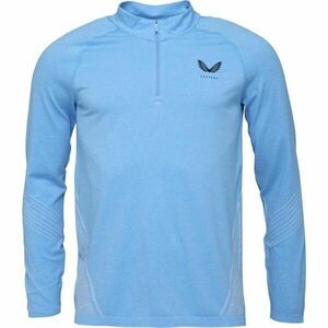 CASTORE SEAMLESS 1/4 ZIP LS TOP Férfi sport póló, világoskék, méret kép