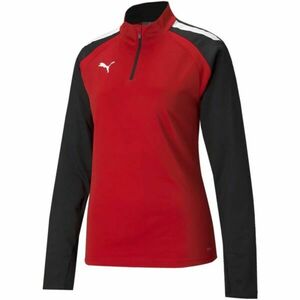 Puma TEAMLIGA 1/4 ZIP TOP Férfi pulóver, piros, méret kép
