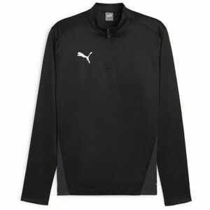 Puma TEAMGOAL TRAINING 1/4 ZIP TOP Férfi felső, fekete, méret kép