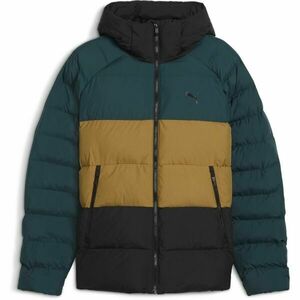 Puma MONO HOODIE JACKET Férfi télikabát, sötétzöld, méret kép